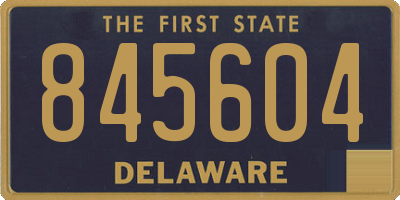 DE license plate 845604