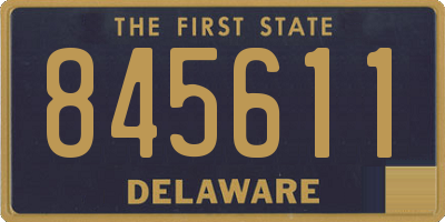 DE license plate 845611