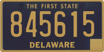 DE license plate 845615