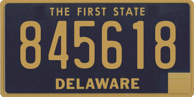DE license plate 845618