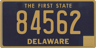DE license plate 84562