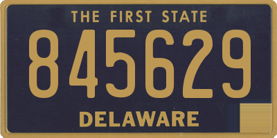 DE license plate 845629