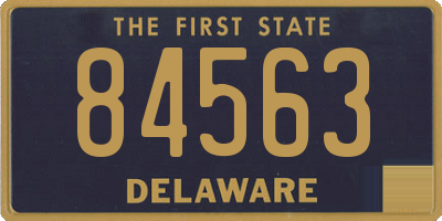 DE license plate 84563