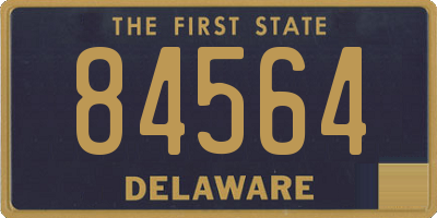DE license plate 84564