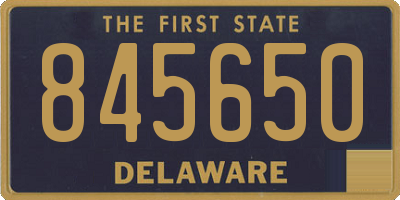 DE license plate 845650