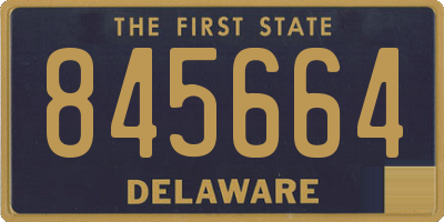 DE license plate 845664