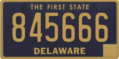 DE license plate 845666