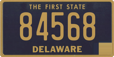 DE license plate 84568