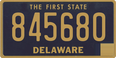 DE license plate 845680