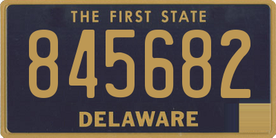 DE license plate 845682