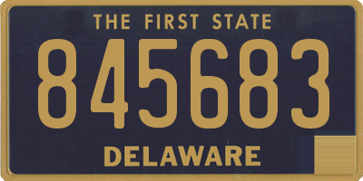 DE license plate 845683