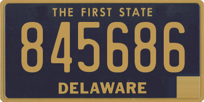 DE license plate 845686