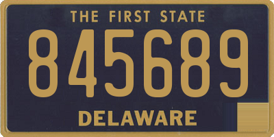 DE license plate 845689