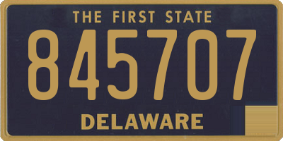 DE license plate 845707