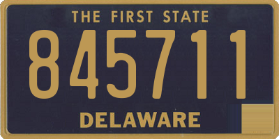 DE license plate 845711