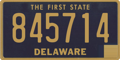 DE license plate 845714