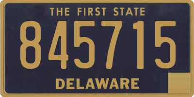 DE license plate 845715