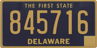 DE license plate 845716