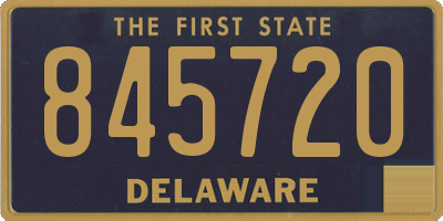 DE license plate 845720