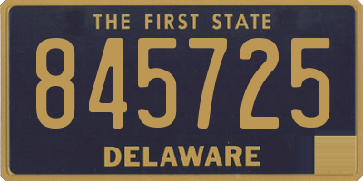 DE license plate 845725