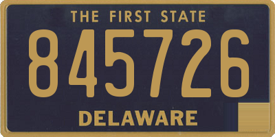 DE license plate 845726