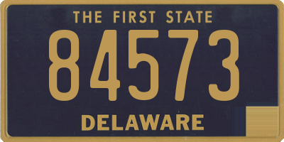 DE license plate 84573