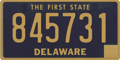 DE license plate 845731