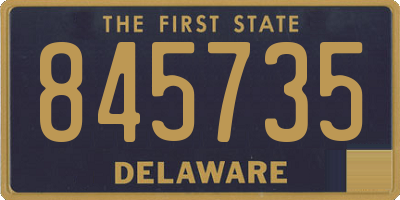 DE license plate 845735