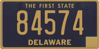 DE license plate 84574