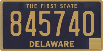 DE license plate 845740