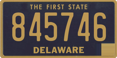 DE license plate 845746
