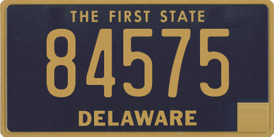 DE license plate 84575