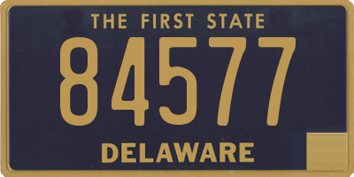 DE license plate 84577