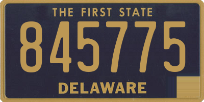 DE license plate 845775
