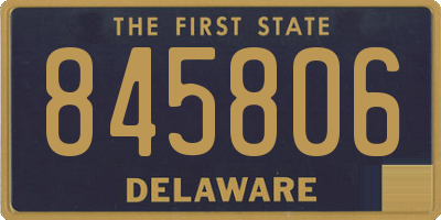 DE license plate 845806