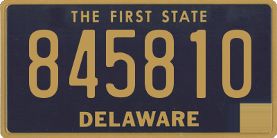 DE license plate 845810