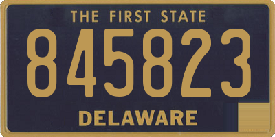DE license plate 845823