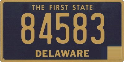 DE license plate 84583