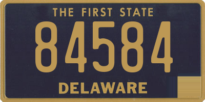 DE license plate 84584