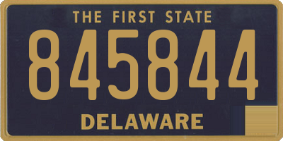 DE license plate 845844
