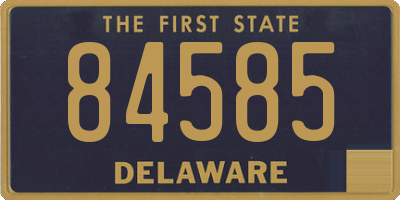 DE license plate 84585