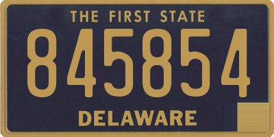 DE license plate 845854
