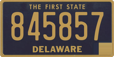 DE license plate 845857