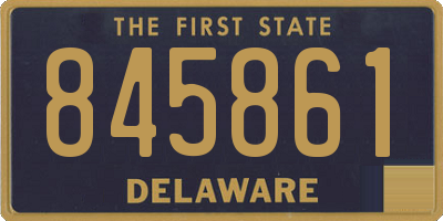 DE license plate 845861