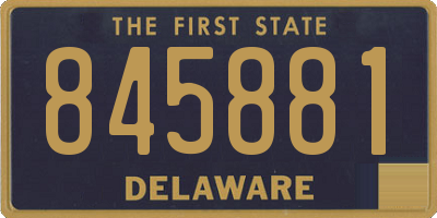 DE license plate 845881