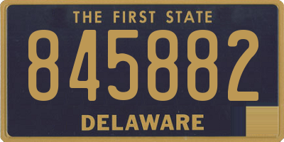 DE license plate 845882