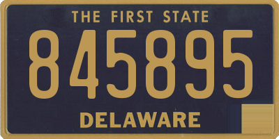 DE license plate 845895