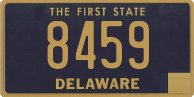 DE license plate 8459