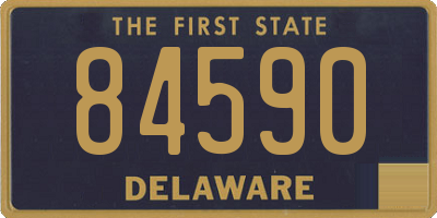 DE license plate 84590