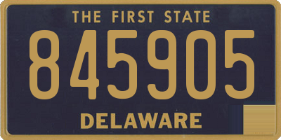 DE license plate 845905